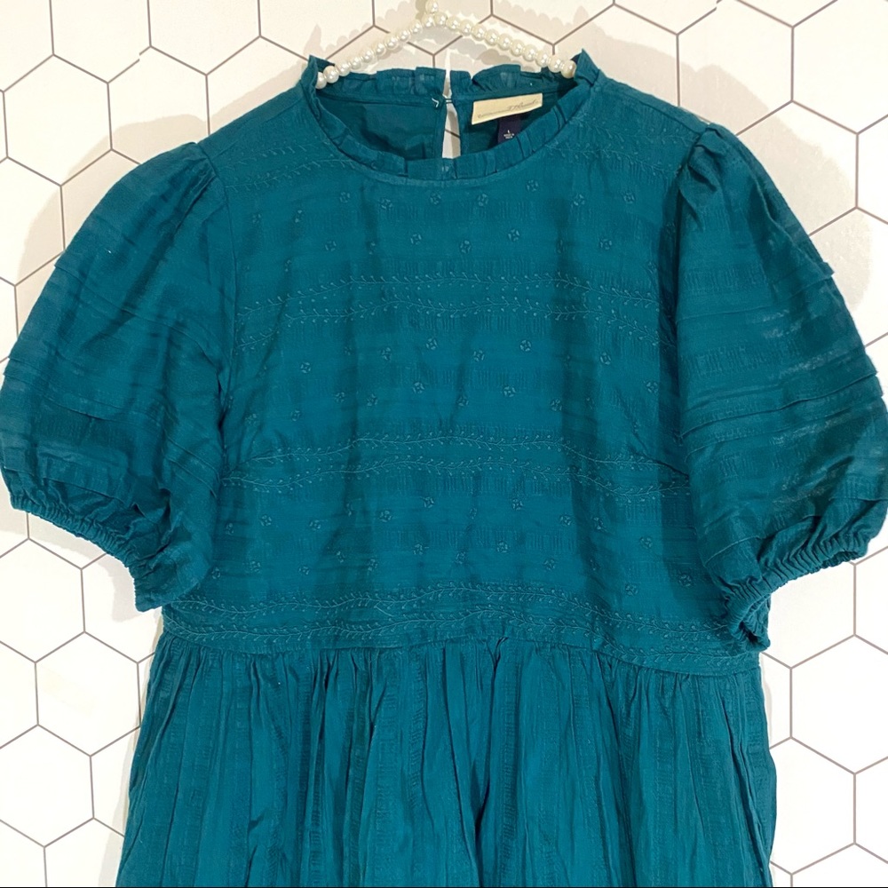 ❌SOLD❌Universal Thread | Teal Prairie Dress - Picture 3 of 8